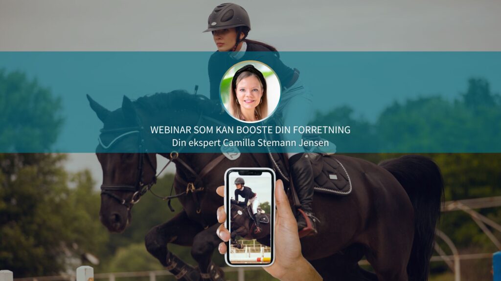 Brug af influencere i hestebranchen webinar med Camilla Stemann